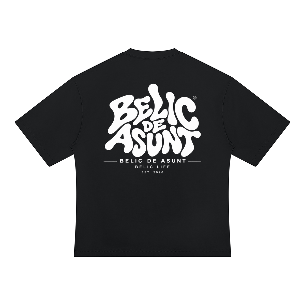 BELIC DE ASUNT — Heavyweight Oversized Tee - Black