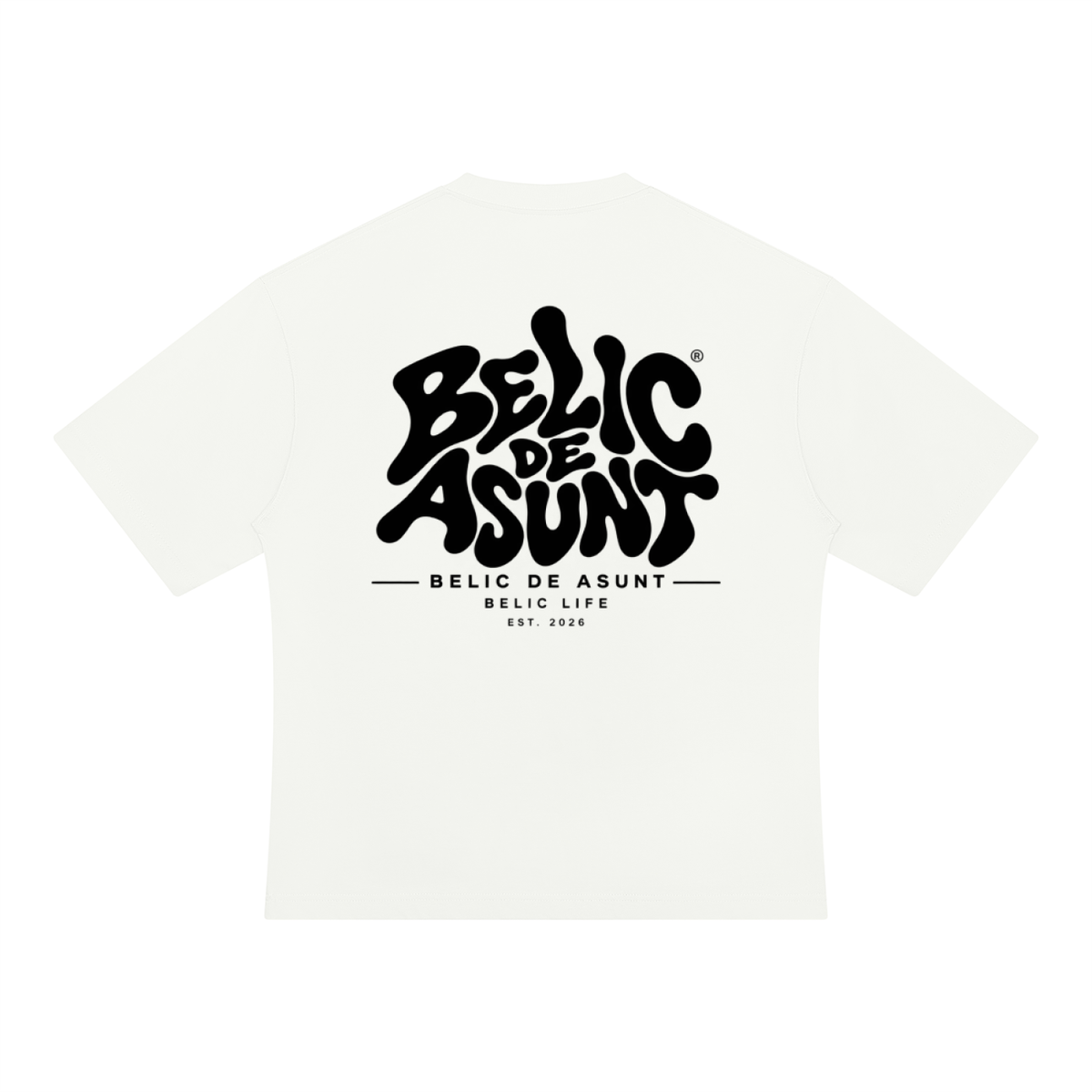 BELIC DE ASUNT — Heavyweight Oversized Tee - White