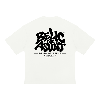 BELIC DE ASUNT — Heavyweight Oversized Tee - White
