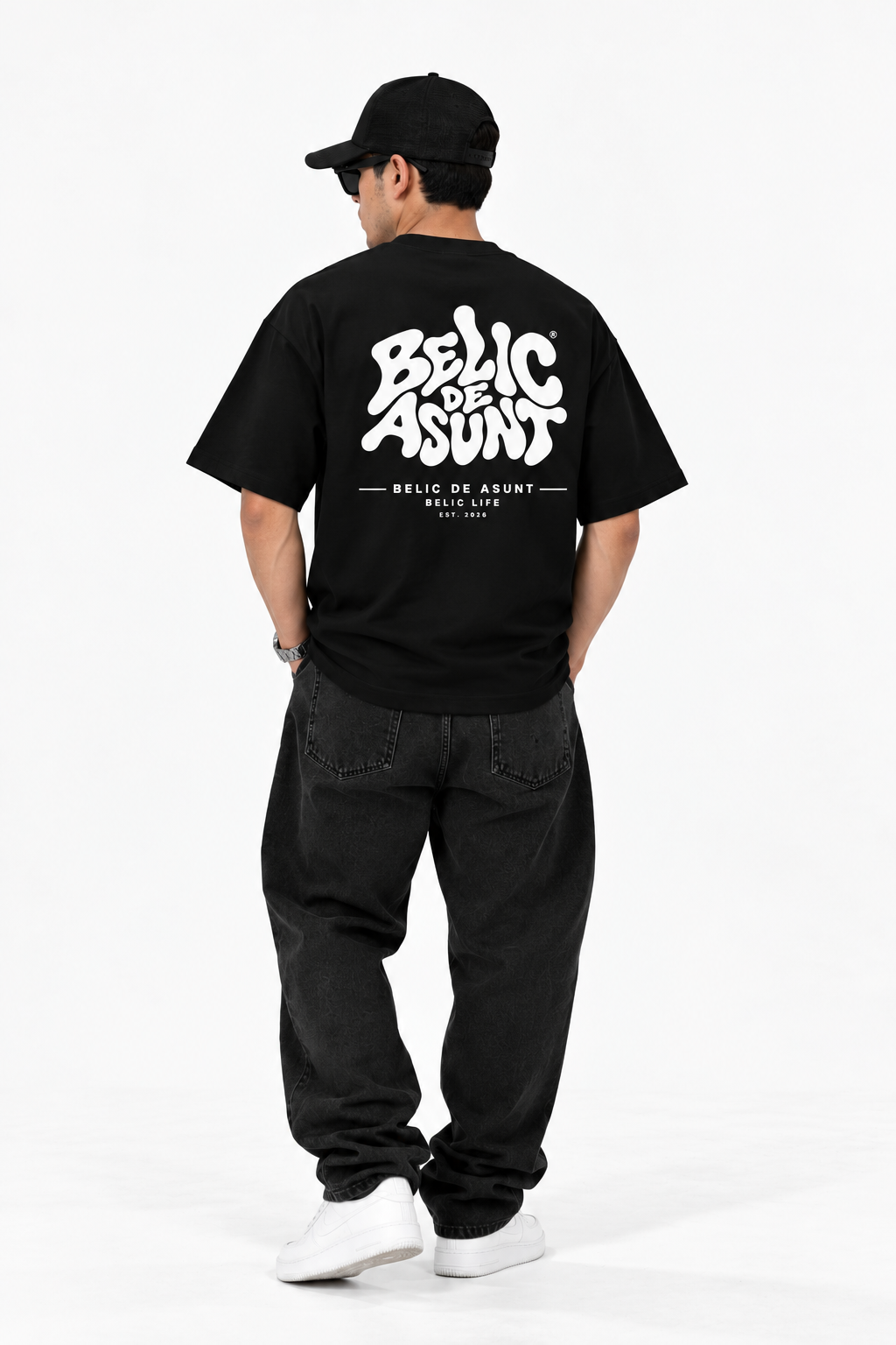BELIC DE ASUNT — Heavyweight Oversized Tee - Black