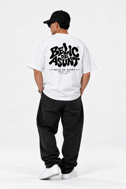 BELIC DE ASUNT — Heavyweight Oversized Tee - White