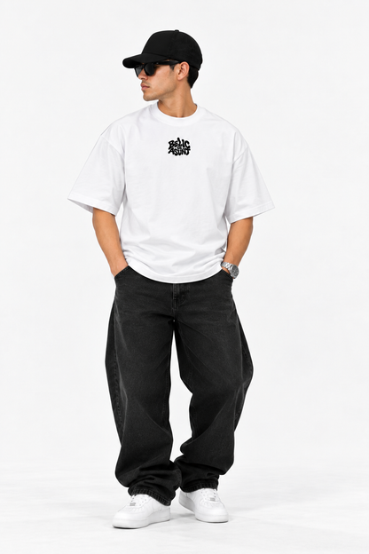 BELIC DE ASUNT — Heavyweight Oversized Tee - White